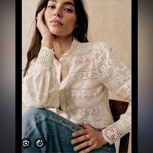 Sezane Cassy Shirt in White